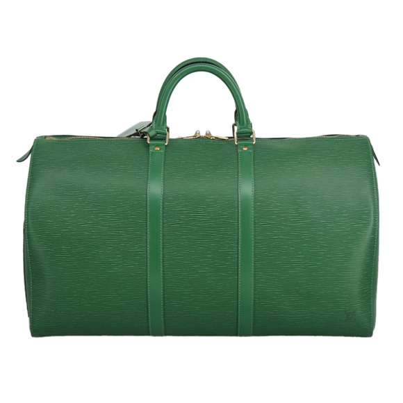 LOUIS VUITTON Epi Keepall 50 Boston Bag Green M42964 LV Auth 95933 - Picture 13 of 16